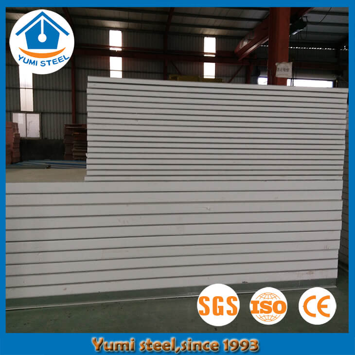 Paneles de pared sándwich de acero con aislamiento EPS de 50 mm