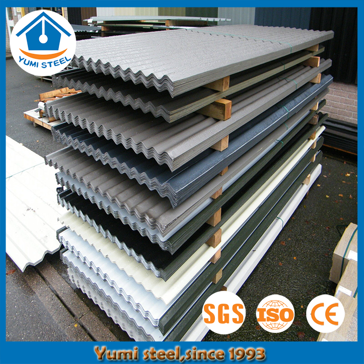 Planchas de metal corrugado para edificios industriales residenciales