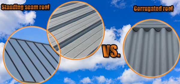 Diferencias entre techos de metal con costura permanente y techos de acero corrugado