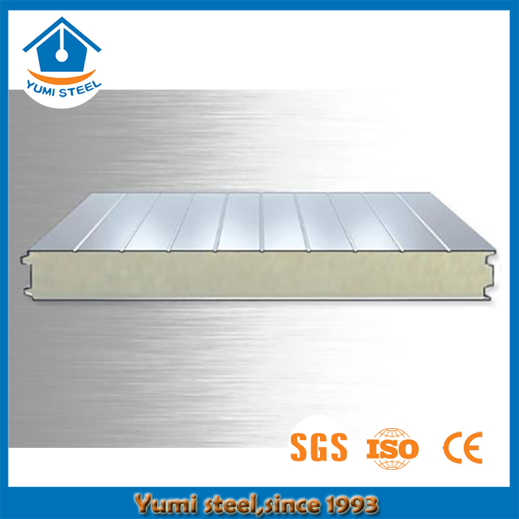 Ancho de 920/1000/1120 mm Panel sándwich PU con el mejor funcionamiento a prueba de agua para Wall